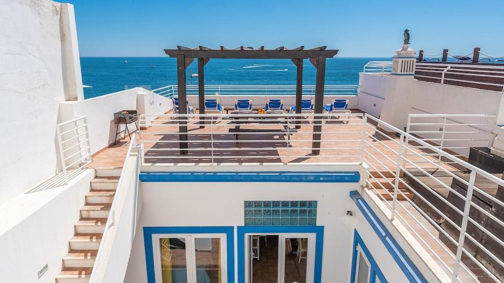 Refurbished Beachfront House, Pool, Ac, Wifi, Albufeira, Sea View Buitenkant foto
